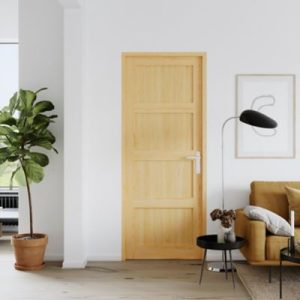 Bloc-porte Connemara Pin H.204 x L.93 cm, 4 Panneaux, Poussant Gauche - Prêt à Peindre – Image 4