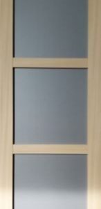 Porte Coulissante Ayous 3 Panneaux Gris RAL 7035 H204 x L73 – Bois, Système Coulissant, Design Moderne – Image 3