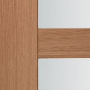 Porte bois CETUS 4 Vitrages – Chêne européen – 2040 x 730 mm – Image 3