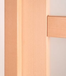 Porte Nova 2 4 Vitrages en bois hêtre – 63 x 204 cm – Image 3